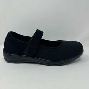 Orthofeet 827 Womens Size 10X-Wide Springfield Mary Jane Comfort Shoes Black